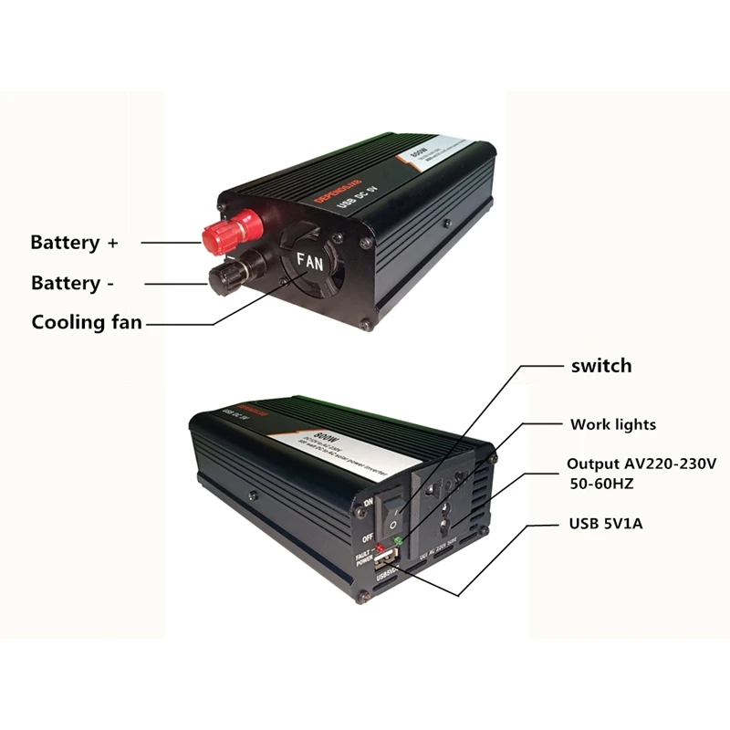 18 в 20 Вт солнечная панель+ 12 В 60А Контроллер+ 800 Вт Инвертор Dc12V-Ac230V комплект солнечной энергии, для улицы и дома