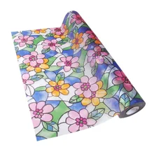 Цветок декоративная пленка для стекол оконное стекло стикер статический цветное травления защиты конфиденциальности ПВХ дверь спальни пленка для furniture60* 200 см