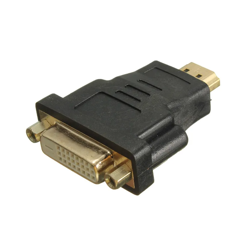 Горячая Распродажа Высокое качество позолоченный DVI-D Женский к HDMI Мужской F/M адаптер 24+ 1 lcd HDTV DVD