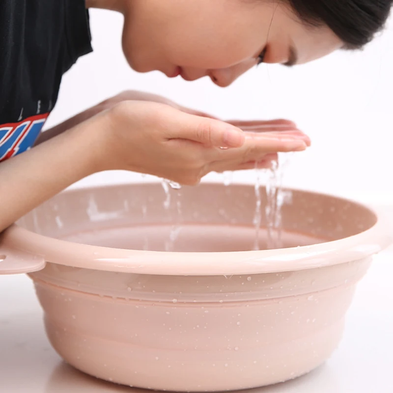 

Folding Portable Basins Collapsible Washbasin Household Cleaning Capacity Camping Vegetable Fruit Sink Basin Accessories Stuff