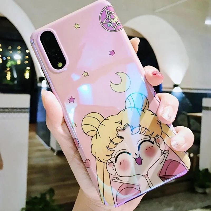 

Sailor Moon Case For Huawei mate 10pro 20x Coque Nova 3i 5Pro Silicon Cover Honor 10 V20 Cartoon Phone Bag P20 p30pro Honor 20i