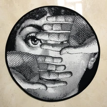 Fornasetti дизайн уход за кожей лица ковры круглые гостиная двери Коврики Спальня Классическая Леди Йога дома декоративные коврики