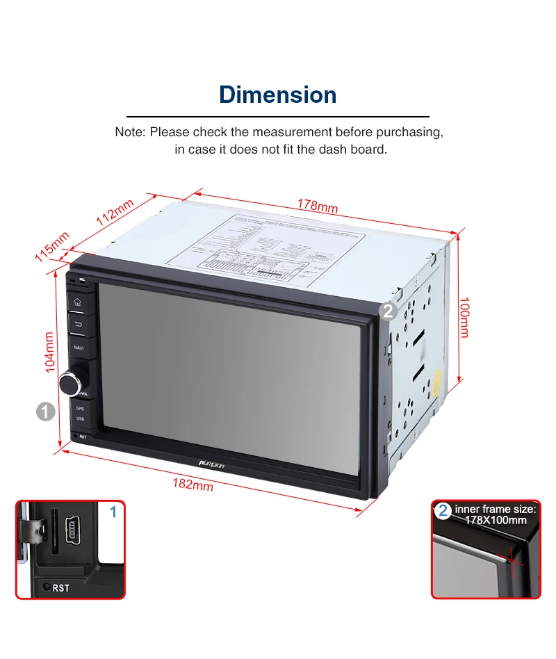 Top Pumpkin 4GB RAM 32GB ROM 2 Din7"Android 9.0 Universal Car Radio No DVD Player GPS Navigation Stereo Wifi Bluetooth DAB+ Headunit 4 Top Pumpkin 4GB RAM 32GB ROM 2 Din7"Android 9.0 Universal Car Radio No DVD Player GPS Navigation Stereo Wifi Bluetooth DAB+ Headunit 4