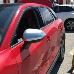 MONTFORD для Audi Q2 2017 2018 2019 ABS Chrome Авто внешних Зеркало заднего вида крышка боковой двери зеркало планки Стикеры стайлинга автомобилей