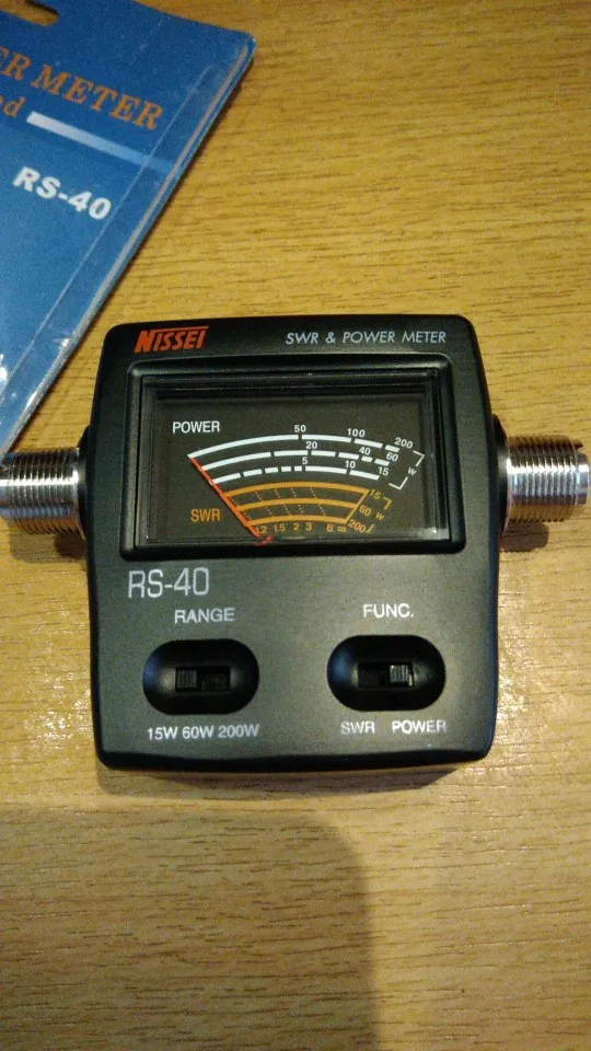 Измеритель мощности КСВ NISSEI RS-40 для ветчины мобильное радио КСВ измеримый 144/430 МГц 200 Вт RS40 УКВ УВЧ измеритель мощности для рации