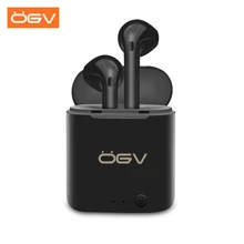 

OGV i7s tws smart double twins earpiece bluetooth wireless with Charging Box Microphone for All Smart Phone