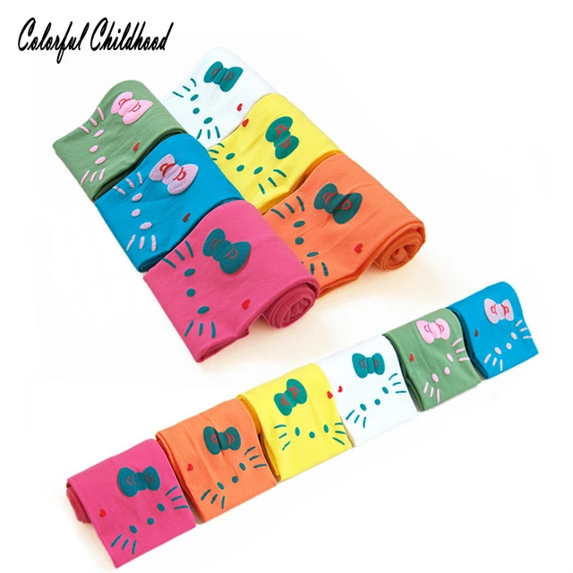 Automne Filles Stockage Enfants De Velours Collants De Bande Dessinée Kitty Chat Imprimer Filles Collants Pour Bébé Filles Vêtements 2 8 Ans Enfants