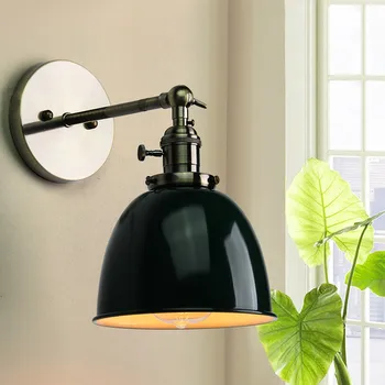 

Smuxi Modern Retro Wall Lamp Vintage Loft Wall Light E27 Edison Bulb Plated Iron Retro Industrial Home Lighting Bedside Lamp