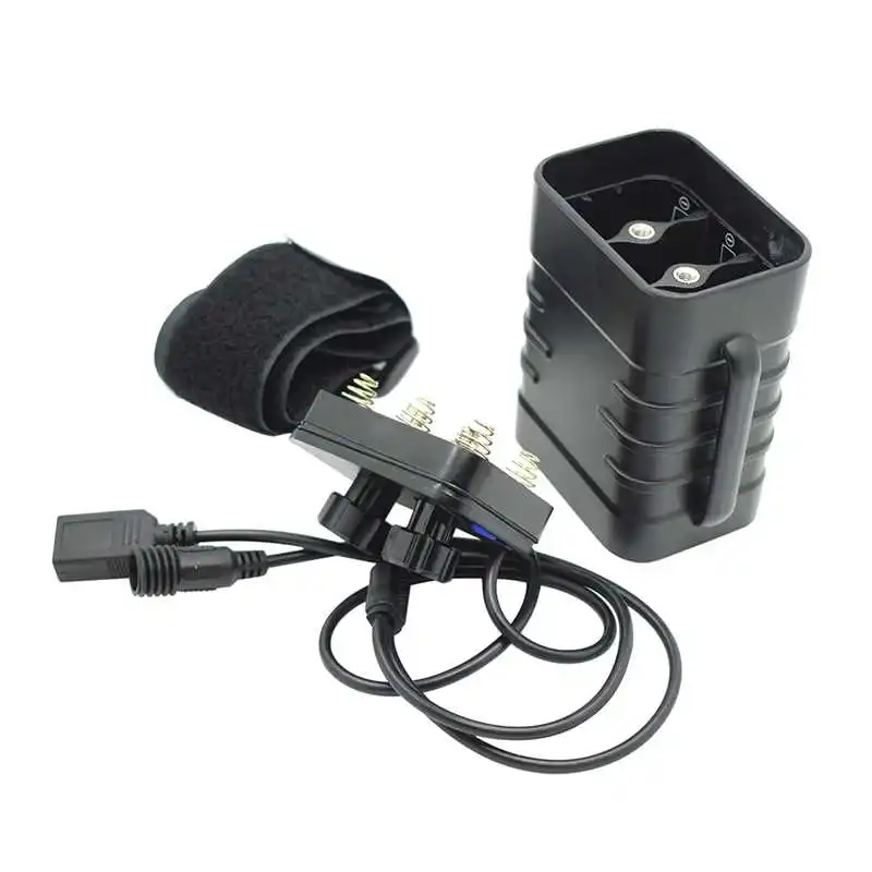 WasaFire Водонепроницаемость Батарея пакет чехол для велосипеда светильник лампы 6*18650 батареи 9600 мАч с USB резьбой DC интерфейс подарок