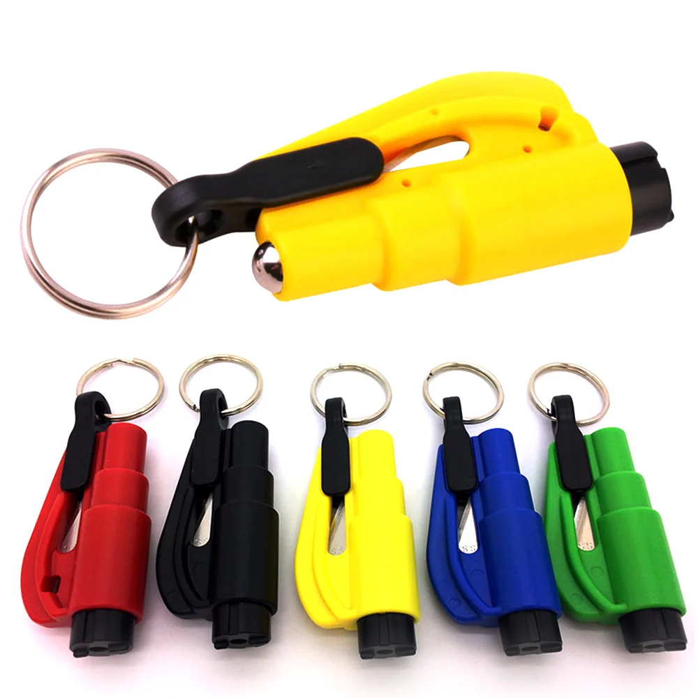 2 в 1 Мини veiligheid hamer auto levensreddende ontsnappen venster sleutelhanger autoruit gebroken emergency glasbreker |