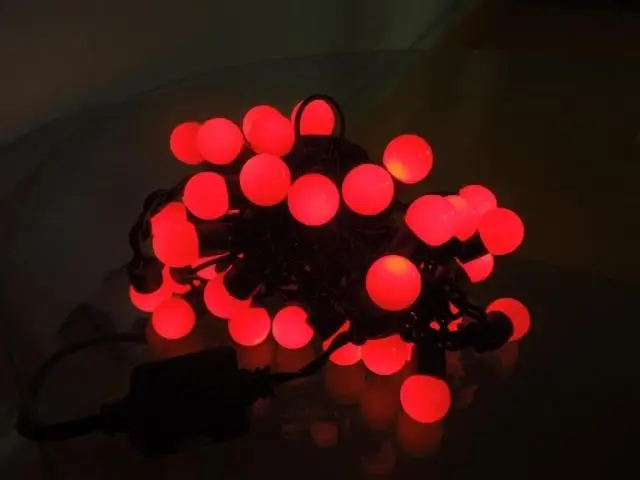 

50X Holiday Red light string ball light LED string free shipping