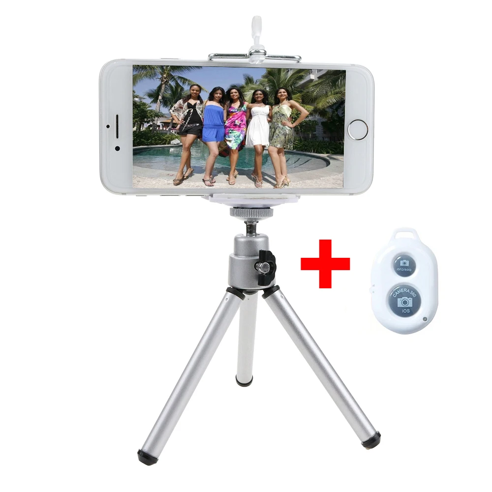 Bluetooth Selfie Stick Mini Tripod Phone Holder Bracket Bluetooth Shutter Remote Controller for iPhone Android Phone