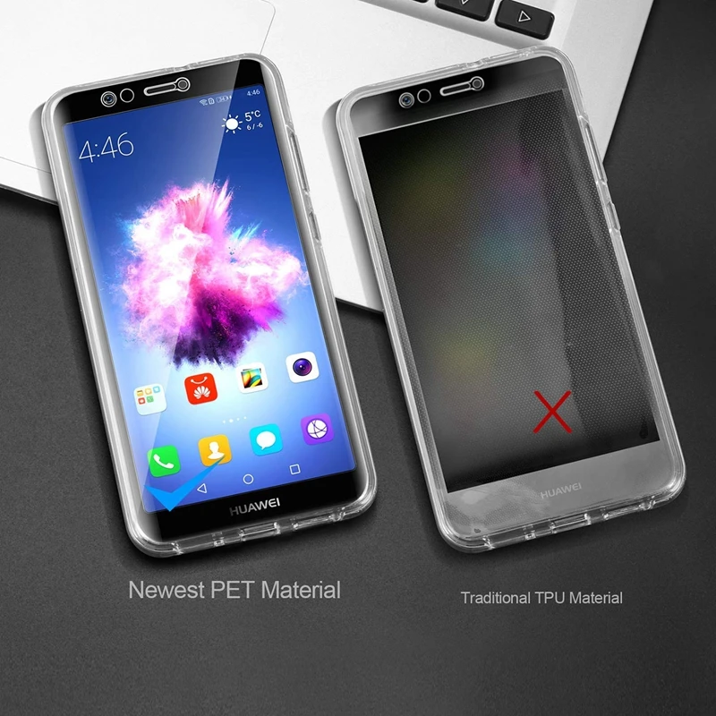Противоударный чехол для телефона Huawei Y5 Y6 Pro Y7 Prime Y9 360 P Smart Plus Z 2018 Mate 10 20 Lite Nova 3 3i 4
