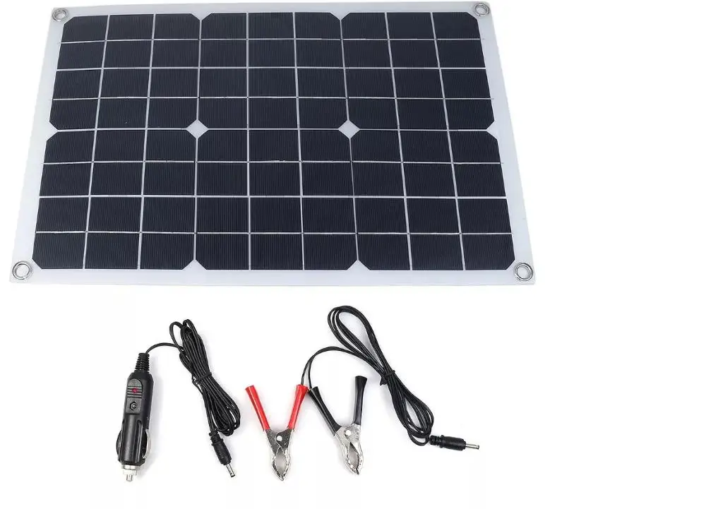20wmonokristallineflexibleSolarzelle18V5VSolarladungmitAutobatterieclip.jpg