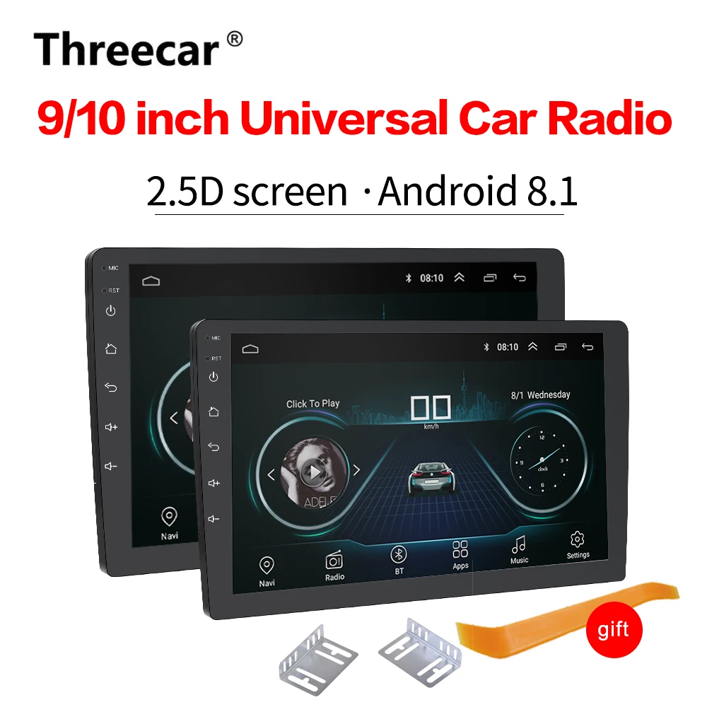 

2din 2.5D HD Android 8.1 Car DVD Multimedia player 9/10 inch universal Car Radio GPS NAVIGATION WIFI Bluetooth