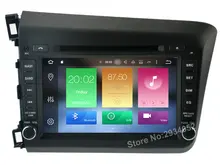 FOR HONDA CIVIC 2012 Android 8.0 Car DVD player Octa-Core(8Core) 4G RAM 1080P 32GB ROM gps multimedia head device unit stereo
