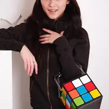 Модный волшебный куб стиль коробка роскошная женская сумка женская клетчатая сумка на плечо. Высокое качество дизайнер девушка мини путешествия через плечо