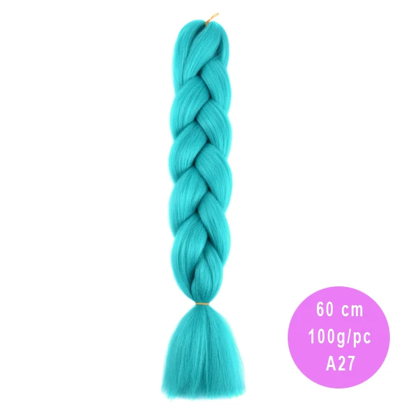 TOMO радужные огромные косички синтетические плетеные волосы 24 дюйма 60 см вязанные крючком волосы для наращивания Xpression крючком косички 100 г/упак - Цвет: M#Красный