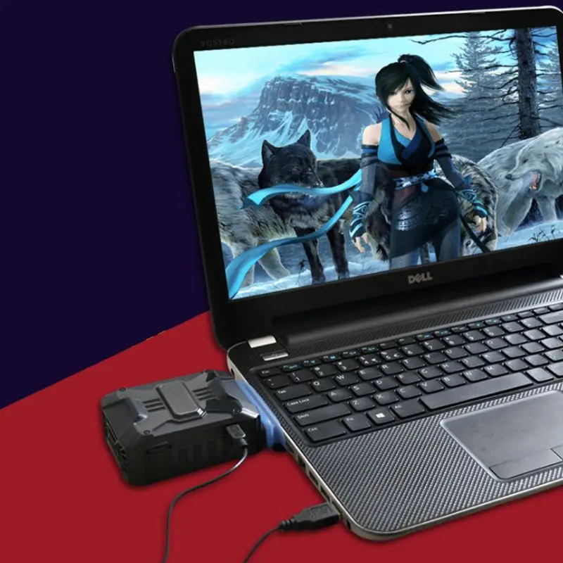 

Laptop Cooler CPU Exhaust Processor Cooling Fan USB Power Supply Notebook Heatsink Radiator Extractor Portable