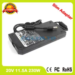 Тонкий адаптер переменного тока 20 V 11.5A 230 Вт ноутбук зарядное устройство для lenovo ThinkPad W700 W701 W710 A230A001L 45N0064 45N0065