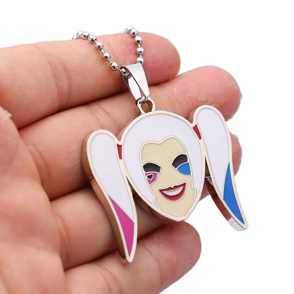J store ювелирные изделия из фильма отряд самоубийц Harley Quinn ожерелья с подвесками
