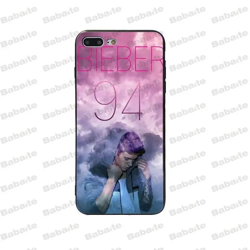 Babaite Justin Bieber Newest Super Cute Phone Case for iPhone 5 5S SE 6 6s 7 7plus 8 8Plus XRX XS MAX cover case