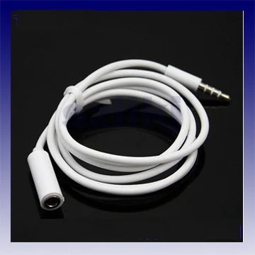 20pcs lot New coming Jack 3 5mm Male to female Audio Extension Cable 1M Extended for iphone 3 4 4s 5 5s 5c 6 6 plus Headphone