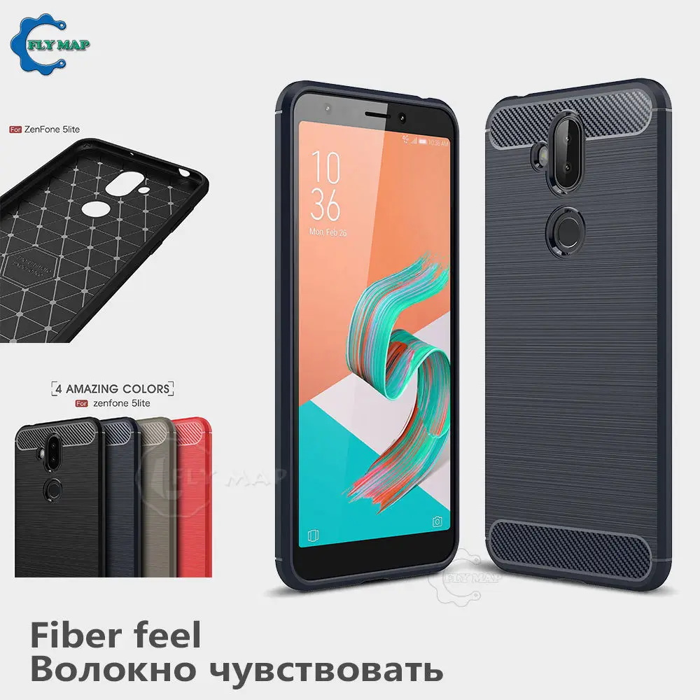 

Silicone Soft Case for ASUS ZC600KL X017D ASUS_X017D TPU Carbon Fibe Phone Cover for ASUS ZenFone 5Q / 5 Lite Selfie Pro ZC600KL