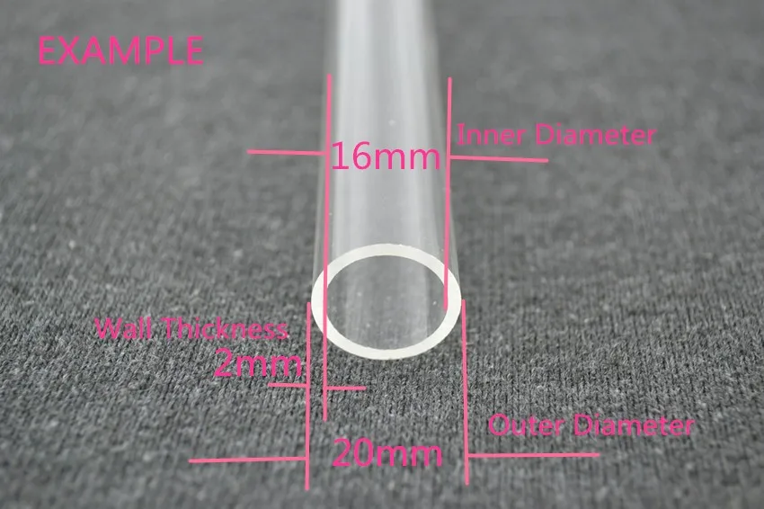 5 THZ Acrylic Plexiglass Clear Tube (5)