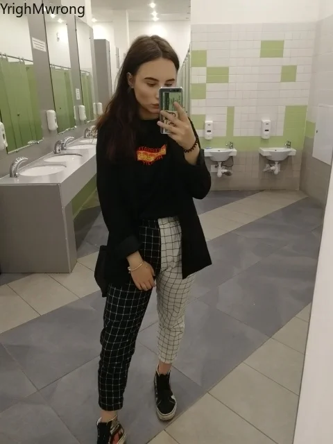 

Korean Patchwork Color Block Striped Plaid Slim Trouser Summer Jogger Pant Drawstring Harem Streetwear Harajuku Fashion Casual