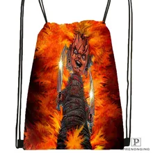 Custom Curse-Of-Chucky походная сумка на шнурке милый рюкзак для детей(черная спинка) 31x40 см#180611-01-22