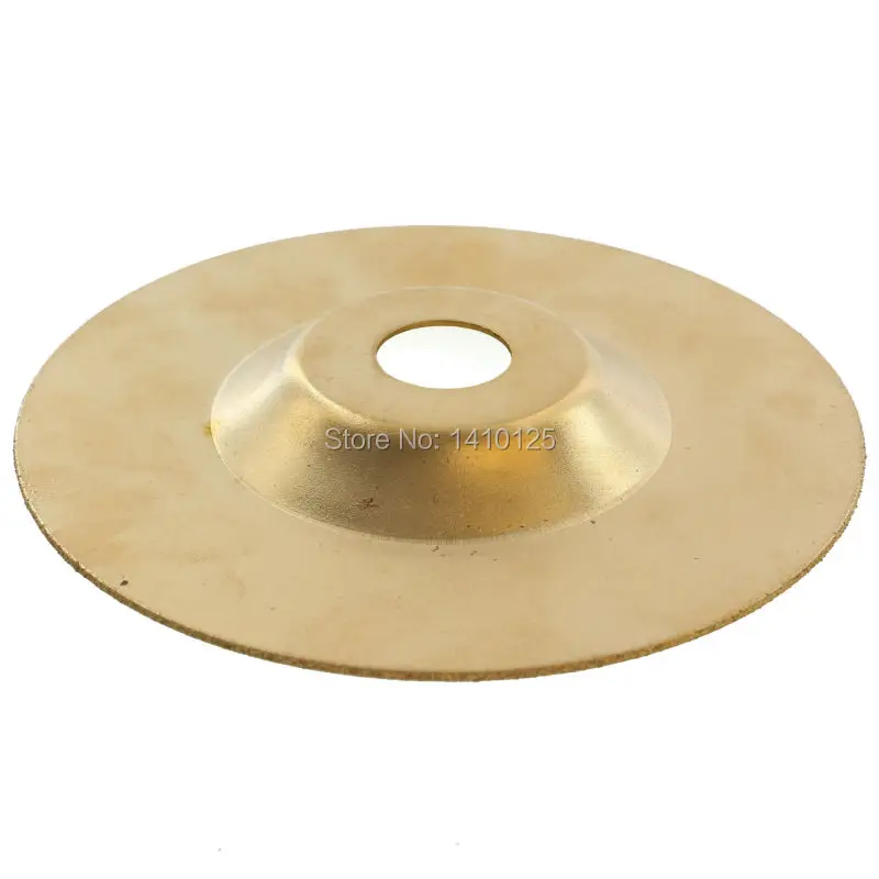 100 мм " дюймов с алмазным покрытием титана шлифовальный диск колеса выпуклые для угловая шлифовальная машина отверстия 16 мм 5/" для стекла камень