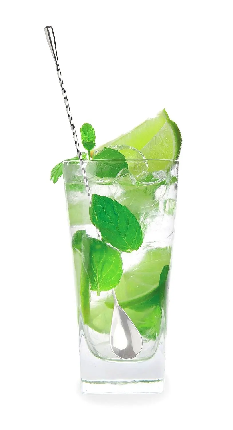 New Stainless Steel Bar Spoon Cocktail Sticks Helix Spoon Drink Stirrers Puddler Long Mixing Spoons Martini Mojito DIY Barware