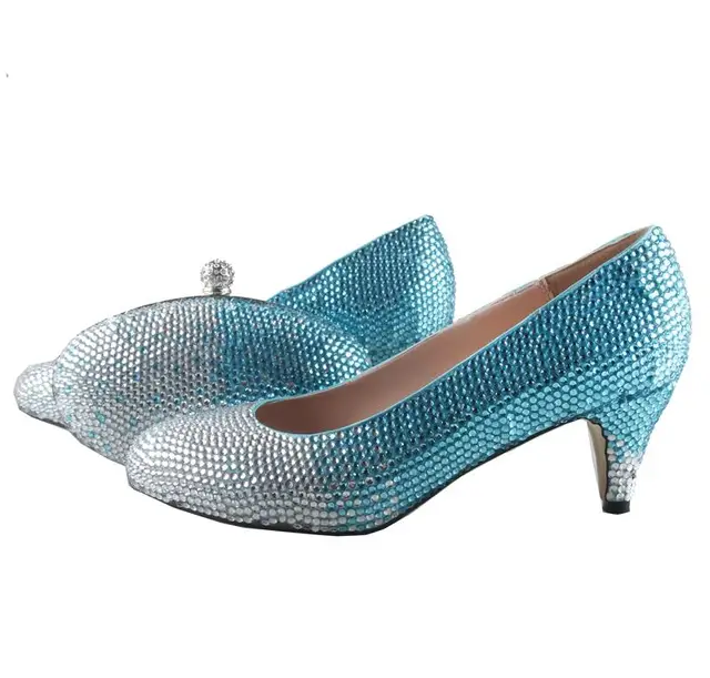 turquoise wedding shoes low heel