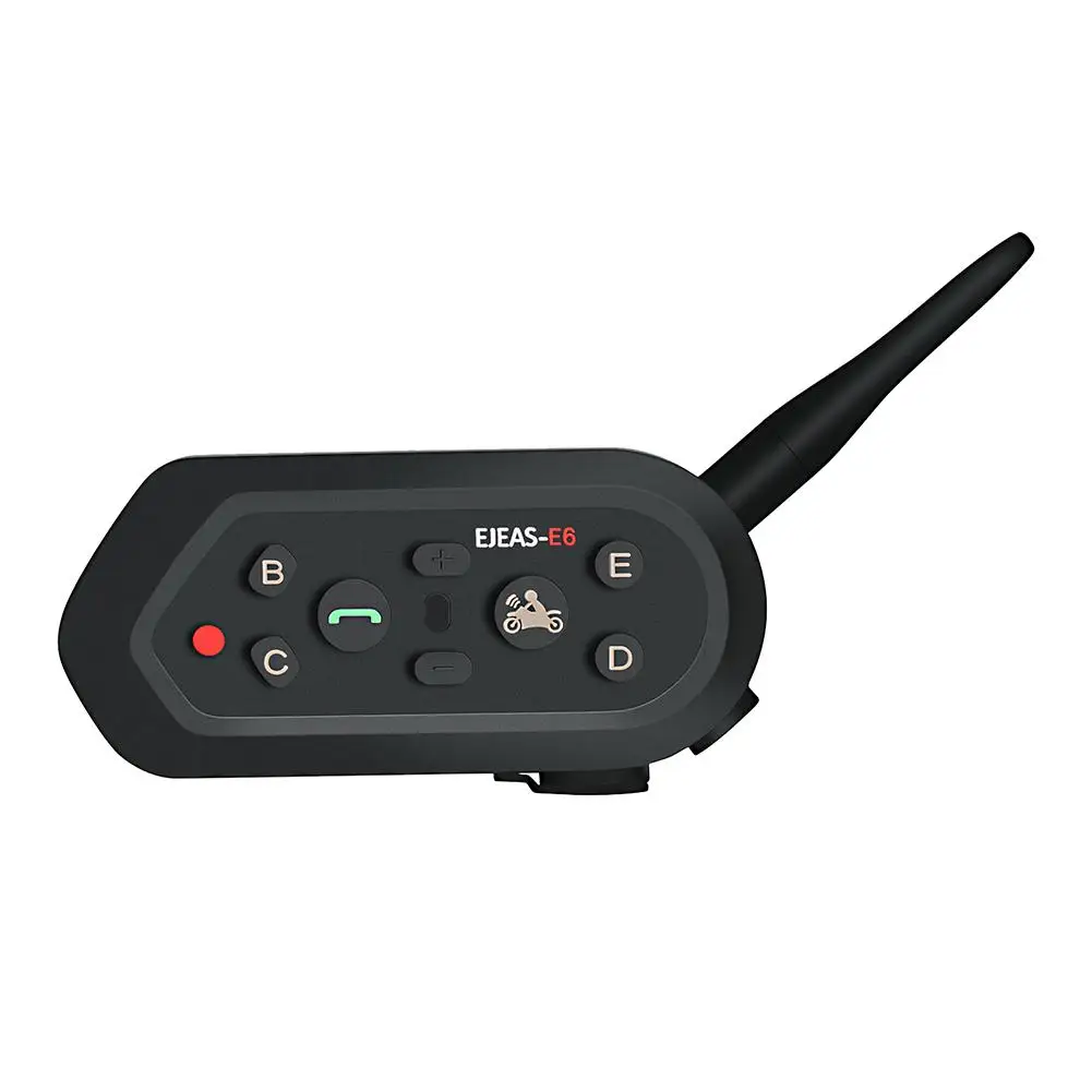 

BEESCLOVER Motorcycle Helmet Walkie-Talkie Maximum Intercom 1000 Meters Support 6 People Talking At The Same Time