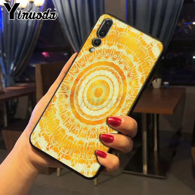 blue gold Mandala flower dream castcher