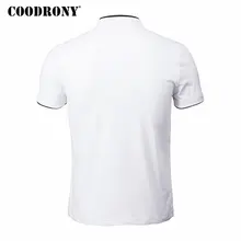 COODRONY Mandarin Collar Short Sleeve Tee Shirt