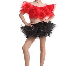 Детский костюм для латинских танцев, топ+ юбка, комплект для латинских танцев для взрослых и детей, костюмы для латинских танцев, S-4XL