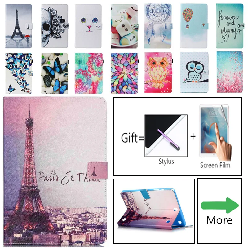 

For Samsung Galaxy Tab A 9.7 T550 T555 Case Cover Stand Cartoon Leather Case For Samsung Galaxy Tab A SM-T550 Tablet Case Funda