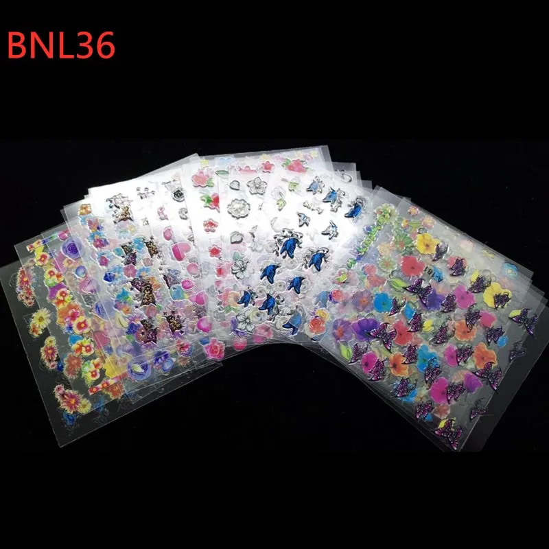 

30 Sheets Nails Designs Stickers Self-adhesive Flower Decals Decoration Designs Art Nail Accessories Supplies A181-210 Stickers