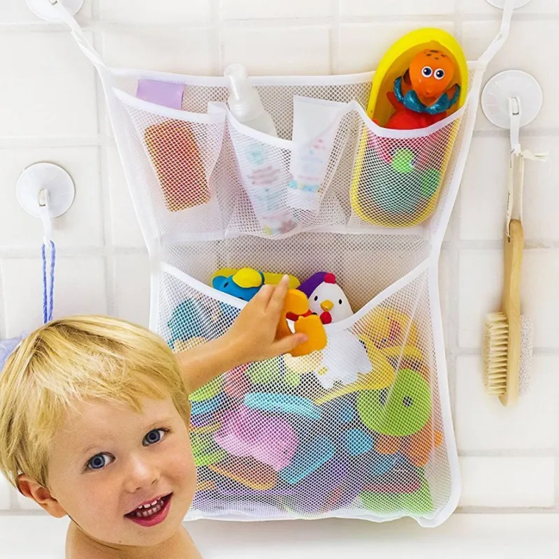 Детские сумки для игрушек в ванной и с мячом, сетчатые сумки для хранения, органайзер, сумки для хранения