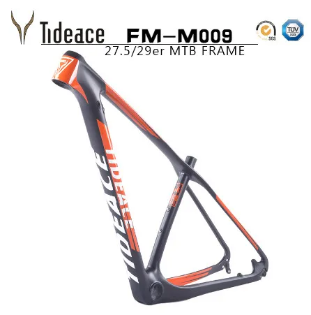 Tideace T800 карбоновая рама mtb 27,5 er/29er mtb карбоновая рама 29 рама карбоновая для горного велосипеда 142*12 или 135*9 мм велосипедная Рама