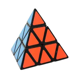 Черно-белый Цвет Пирамида Neo Скорость антистресс Куба Magic детей интеллектуальной Твист головоломки треугольные Cube игры особой формы