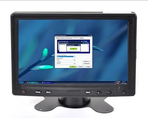 

High Bright 7 Inch VGA Touch Screen Monitor With AV2 Auto Swithing Reverse Camera for Car PC
