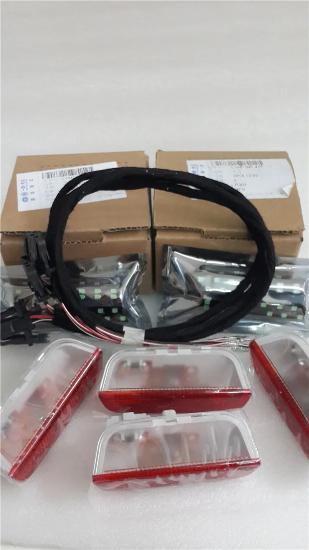 Volkswagen VW OEM Original LED Door Warning Light + Cable Kit For