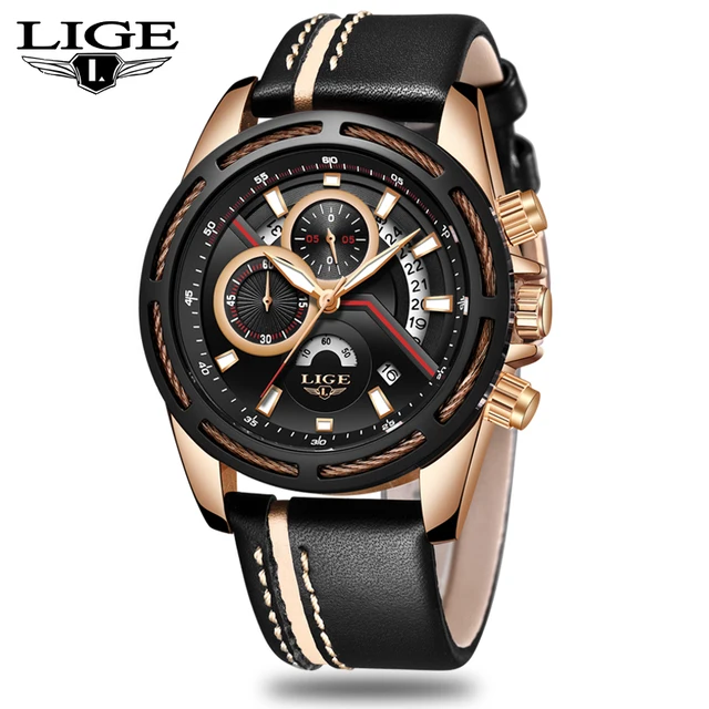 Best Price Mens Watches LIGE Men's Military Sports Watch Top Luxury Brand Men Multi-function Chronograph Quartz Watch Relogio Masculino+Box Best Price Mens Watches LIGE Men's Military Sports Watch Top Luxury Brand Men Multi-function Chronograph Quartz Watch Relogio Masculino+Box