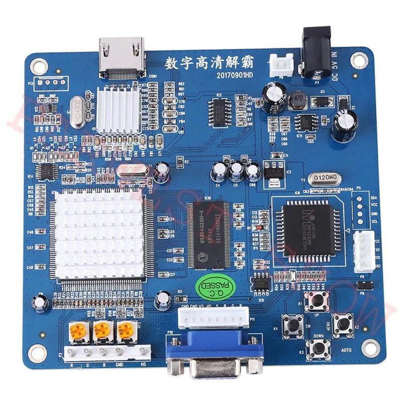 CGA в HDMI конвертер RGBS/CGA/EGA в HDMI плата преобразователя PCB для HD ЖК-монитора аркадная игра блок для игрового автомата