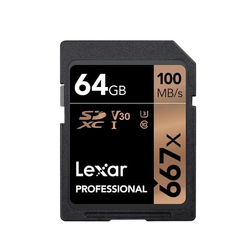 Lexar 667x memory sd Flash card 64gb U3 SDXC UHS I cards High speed 100MB s 3