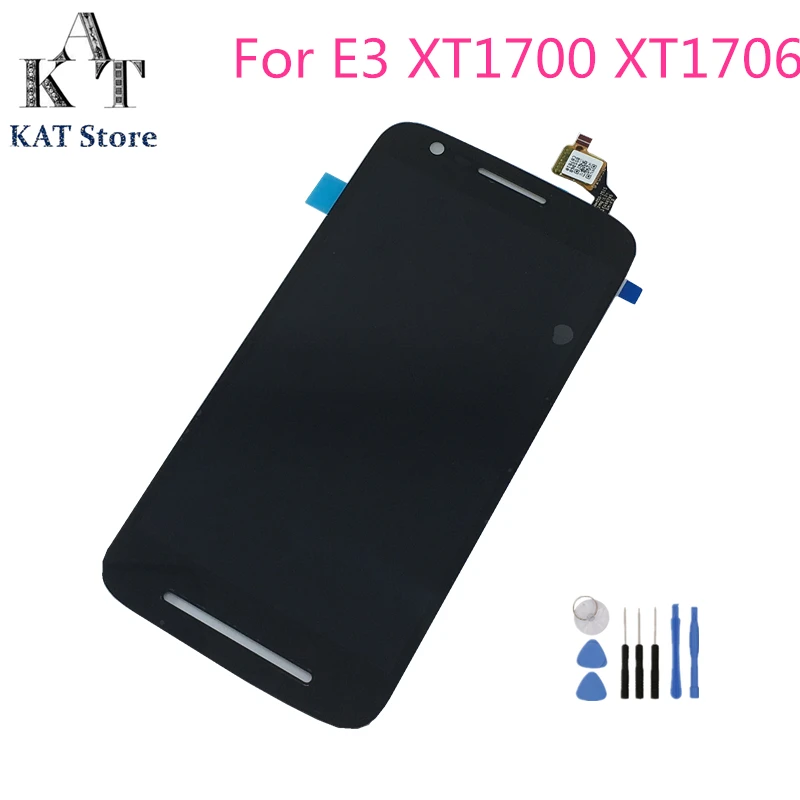 

5.0" Original LCD Display Touch Screen For Motorola Moto E3 XT1700 XT1706 LCD Digitizer Assembly With Frame Gift Tools