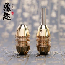 Боди арт самоблокирующиеся насадки для тату медная оливковая трубка латунные ручки для наконечников 25 мм аксессуары для татуировки TG2132